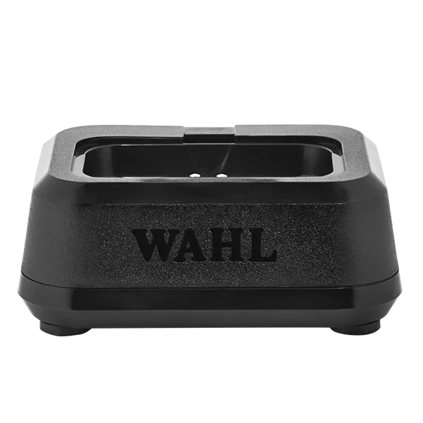  Wahl Single Power Station with four interchangeable inserts for charging various cordless grooming tools.