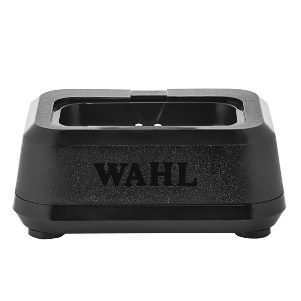  Wahl Single Power Station with four interchangeable inserts for charging various cordless grooming tools.