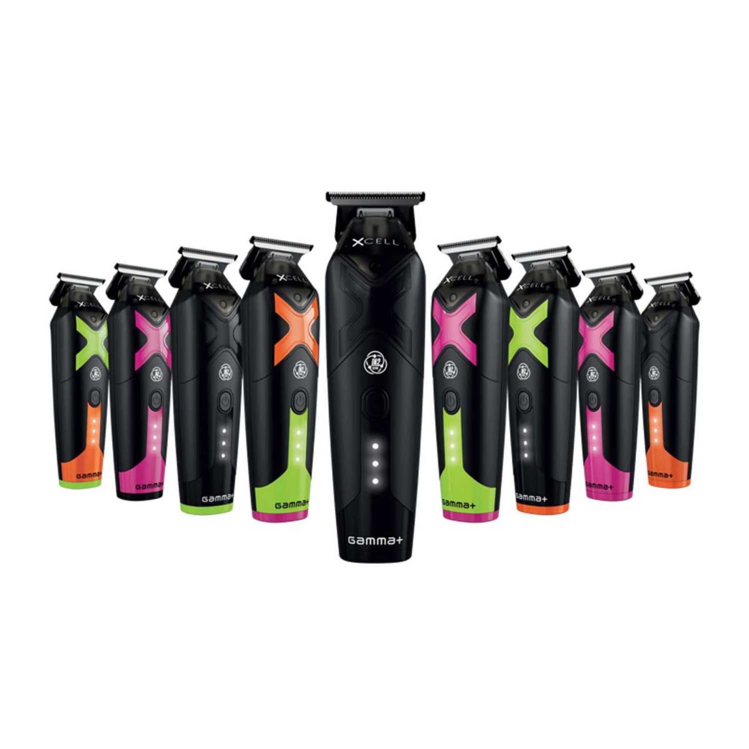  Front‑angle view of Xcell Professional Trimmer with aluminum body and detachable blade, showing compact ergonomic design for precision trimming.