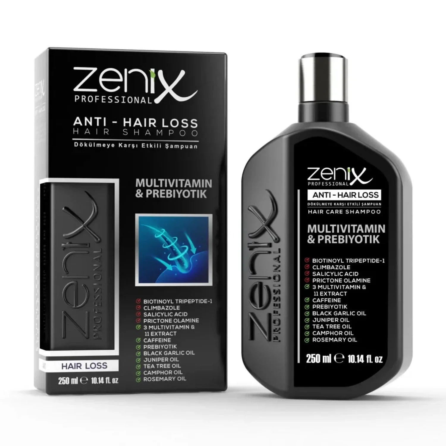  Zenix Anti-Hair Loss Hair Shampoo 250ml bottle front view