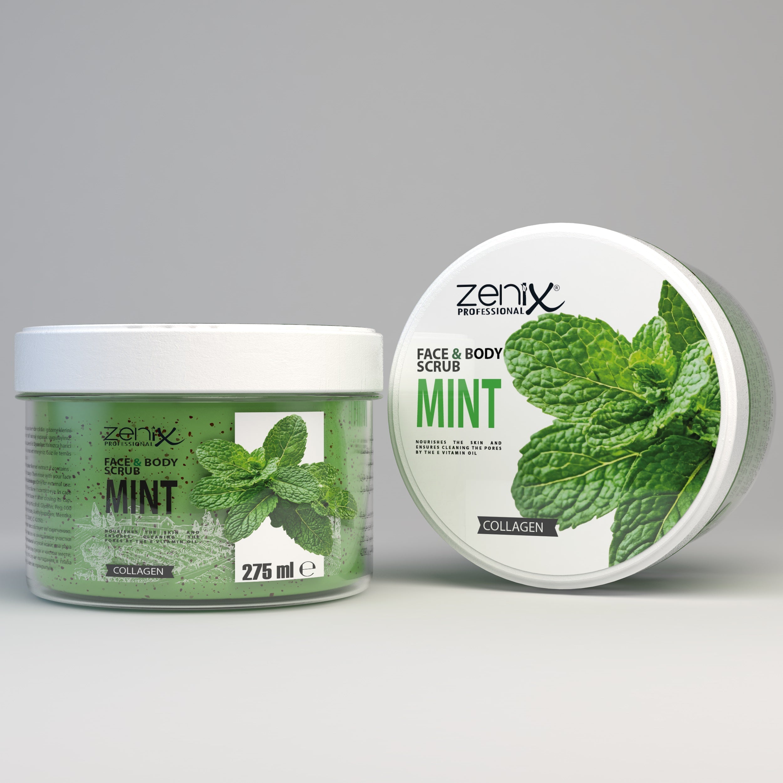Zenix Face & Body Scrab Mint 275 ml