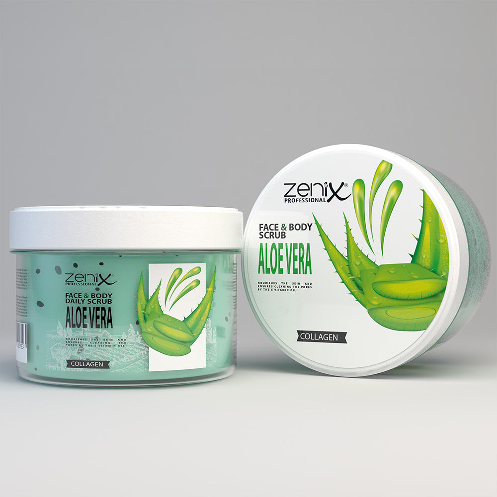 Zenix face skin care daily scrub aloe vera 275 ml
