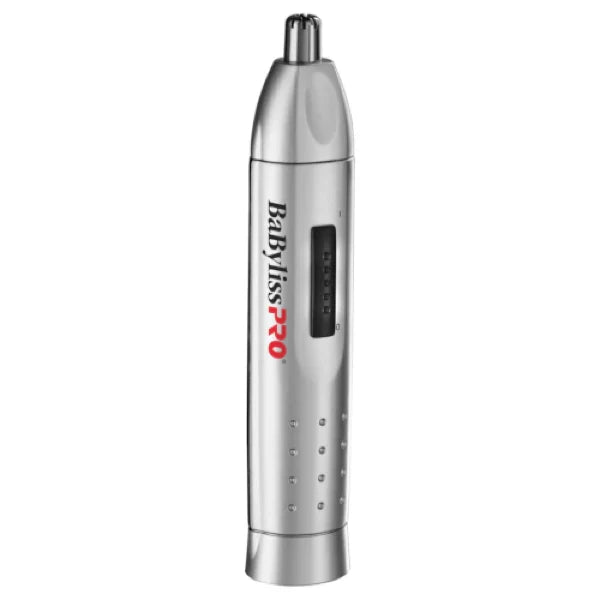 Silver BaBylissPro hair trimmer on a white background