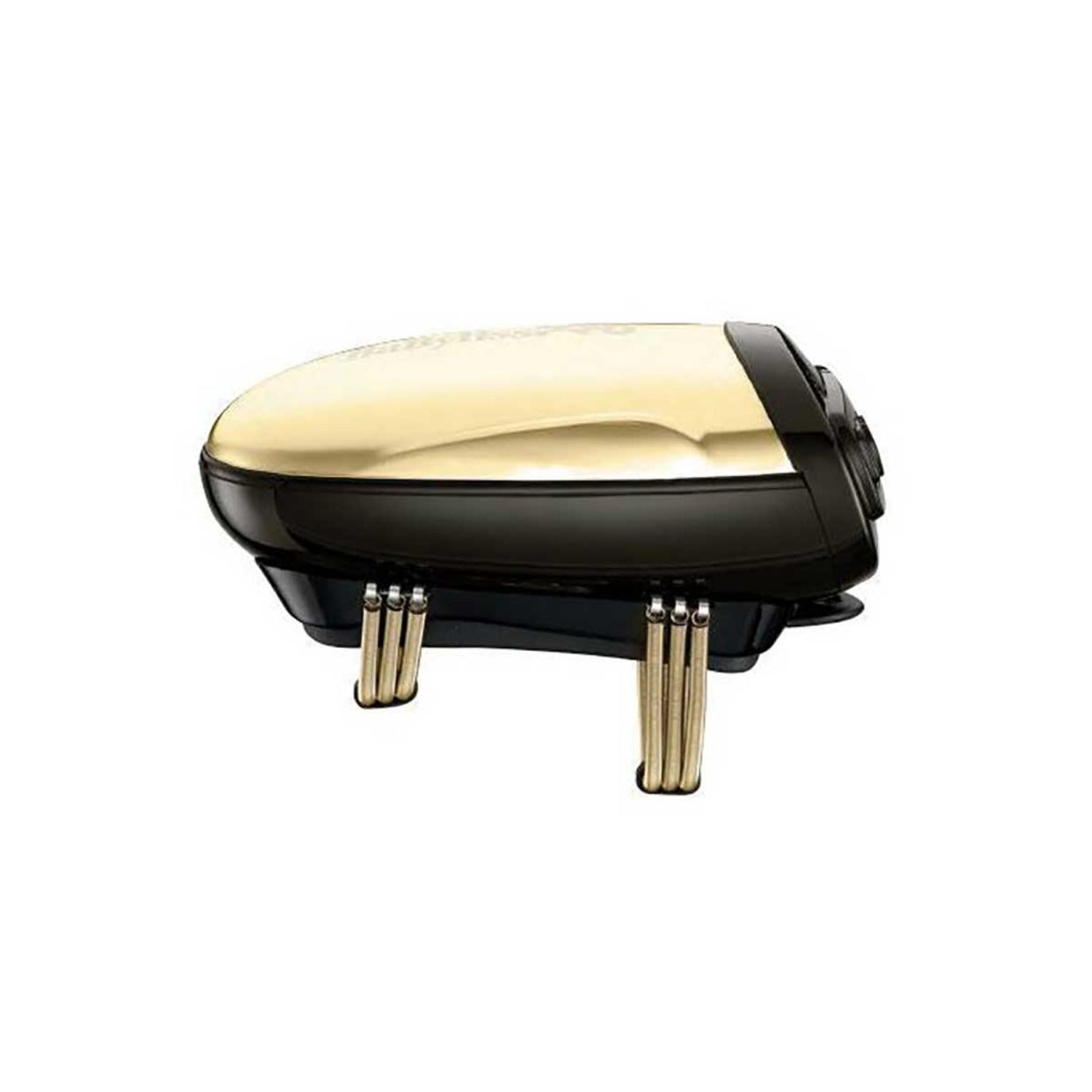 BabylissPro VibeFX Cordless Massager in gold, ergonomic handheld design
