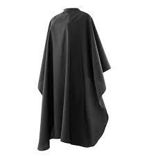 Barber Cape (Hook Closure) Black