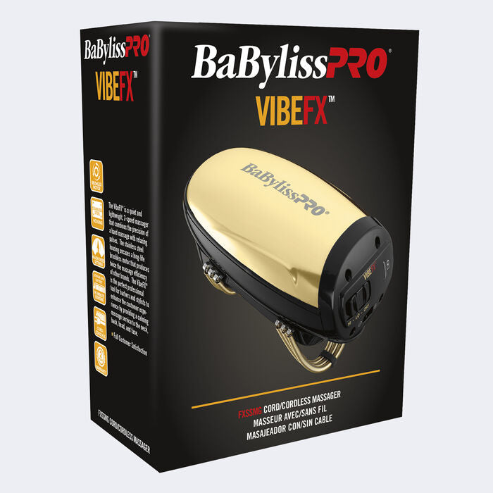 BabylissPro VibeFX Cordless Massager – Gold