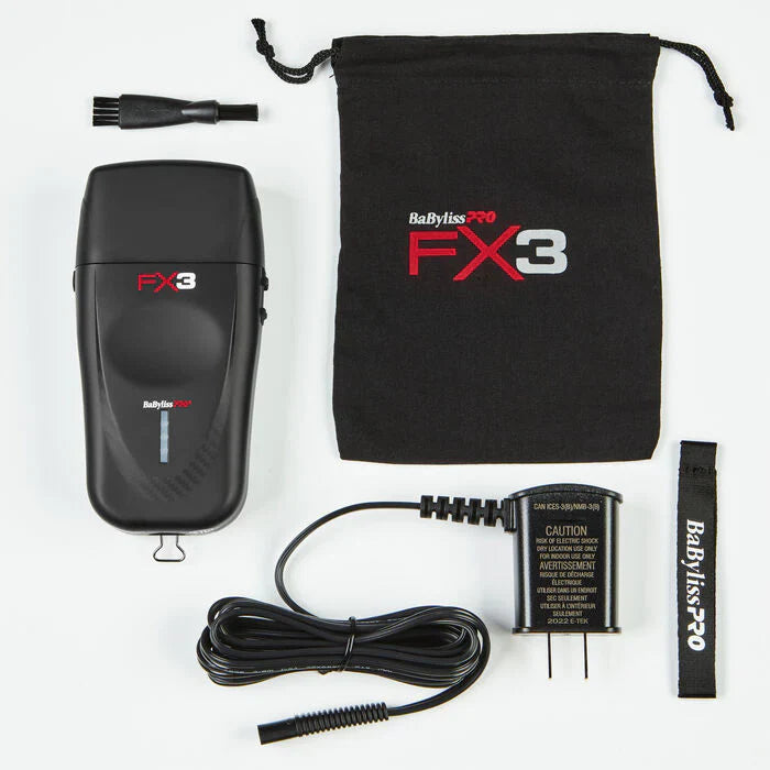 BabylissPro FX3 Double Foil Shaver – Matte Black