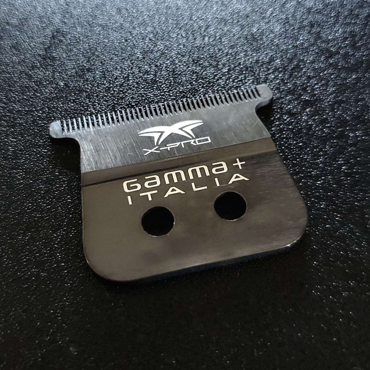 Gamma+ X‑Pro Super‑Sharp Gold‑Titanium & DLC Deep‑Tooth Trimmer Blade Set