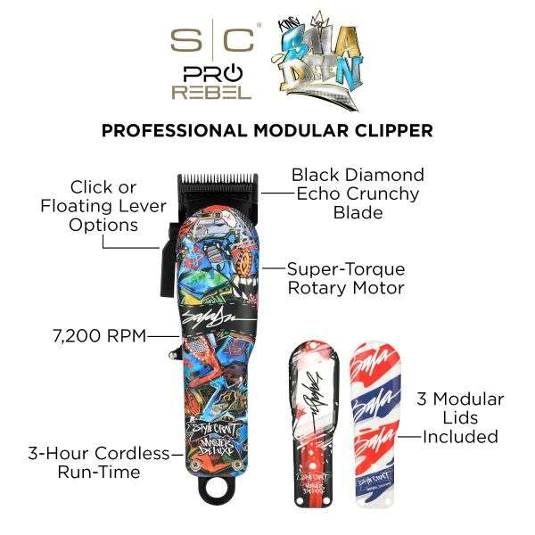 StyleCraft PRO X King Saladeen Rebel Clipper - Super-Torque Motor