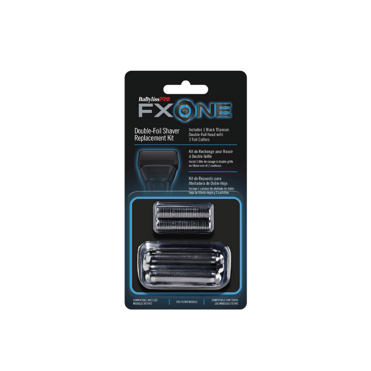 BabylissPRO FXONE Black Foil Shaver Replacement Head and Cutters