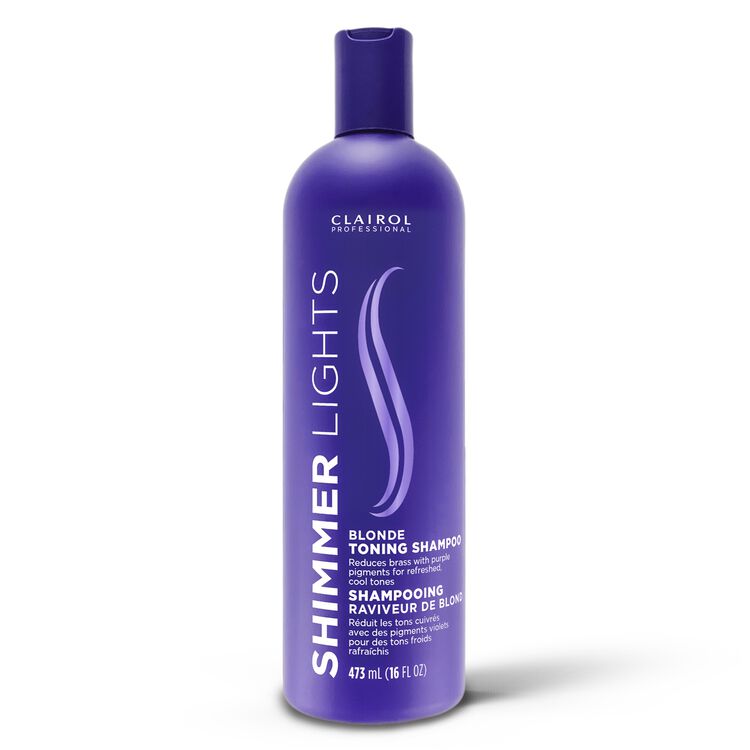 Clairol Professional Shimmer Lights Purple Shampoo for Blonde & Gray Hair – 16 oz / 473 ml