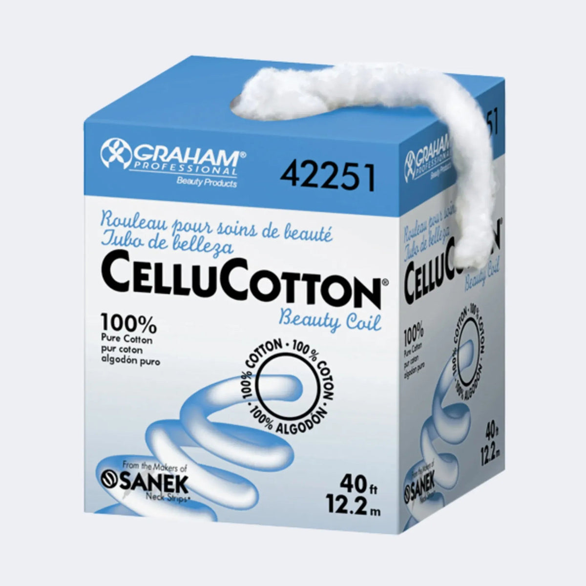GRAHAM BEAUTY® CELLUCOTTON® PURE COTTON RAYON COIL (40 ft)