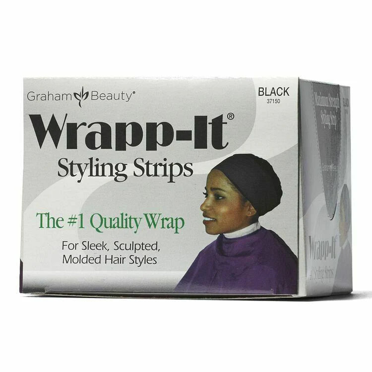 Graham Beauty Wrapp-It Styling Strips - Black
