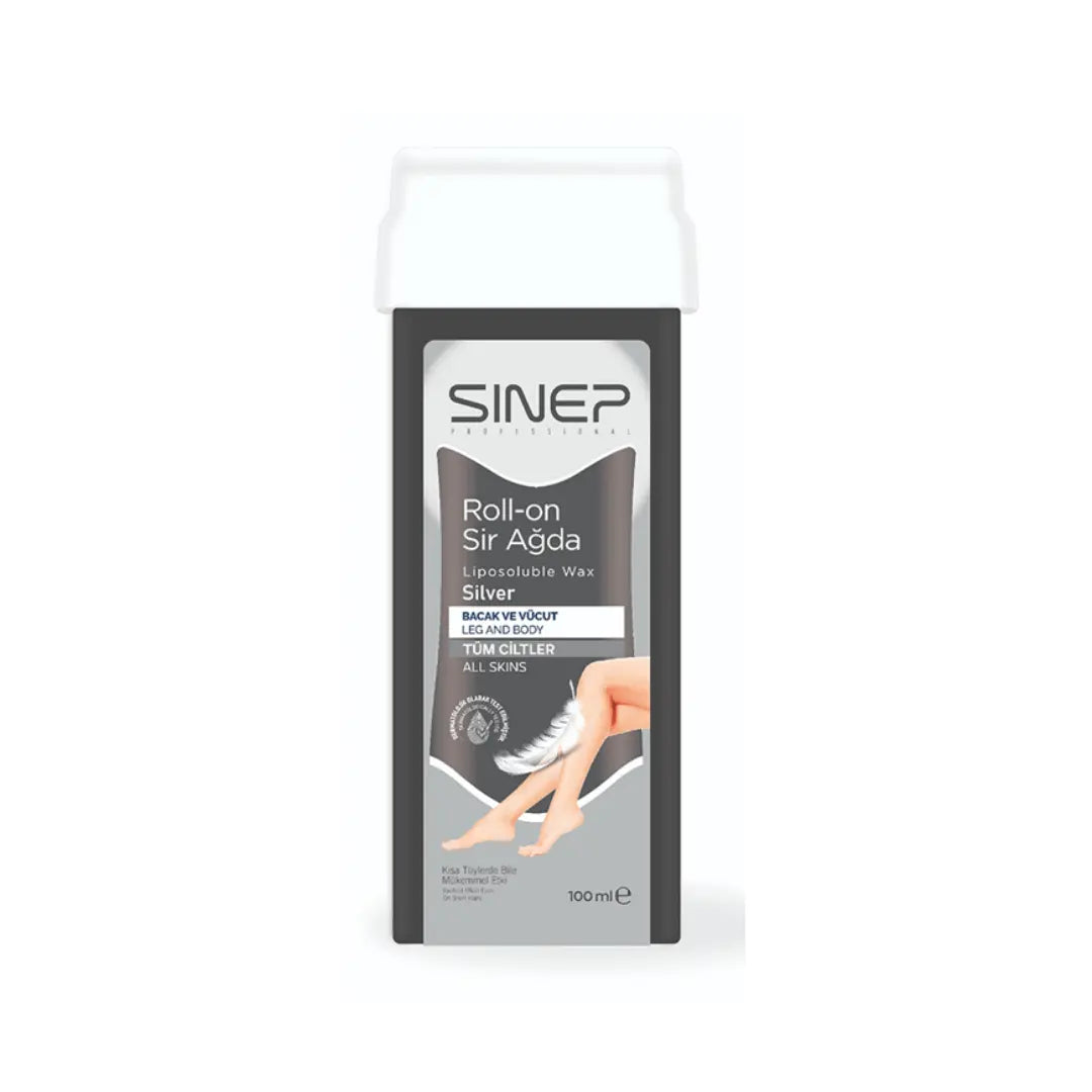 Sinep Silver Roll-On Wax Cartridge 100ml – Smooth Hair Removal for Legs & Body