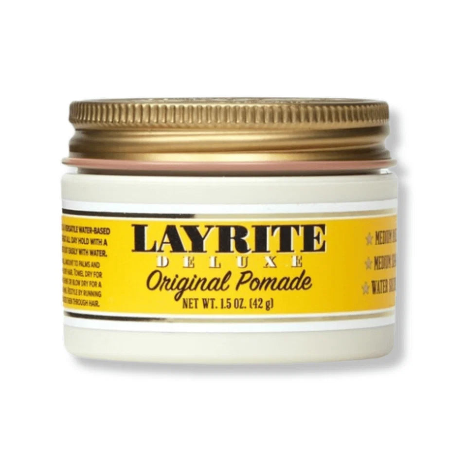 Layrite Deluxe Original Pomade – Medium Hold Water-Soluble Hair Pomade (1.5 oz)