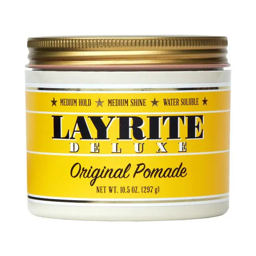 Layrite Deluxe Original Pomade (10.5 oz / 297g) – Medium Hold & Medium Shine