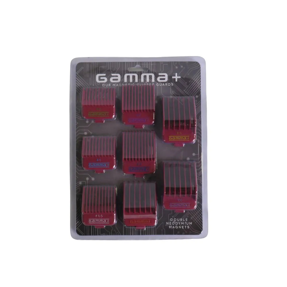 Gamma+ DUB Magnetic Clipper Guards 8-Pack – Red