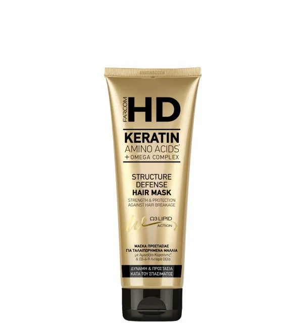 HD Structure Defense Hair Mask – Keratin & Omega Complex (250ml)