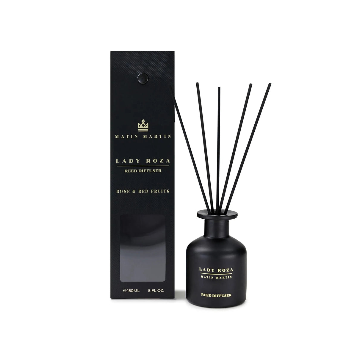 Matin Martin Lady Roza Reed Diffuser 150ml – Rose & Bergamot