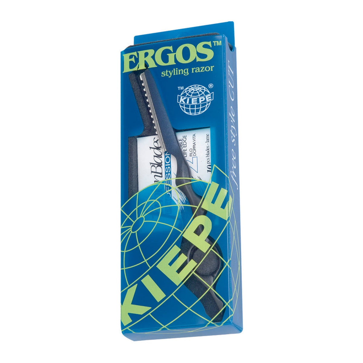 Kiepe PRO Cut Razor Professional Straight Razor with 10 Blades