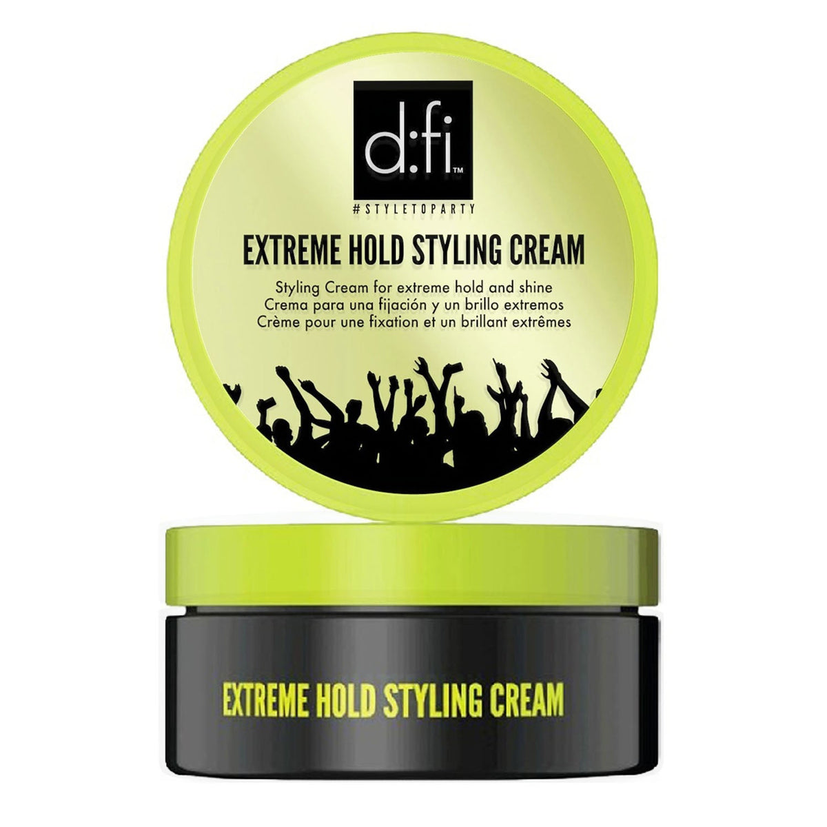 D:fi Extreme Hold Styling Cream – High Hold, High Shine, 2.6 oz