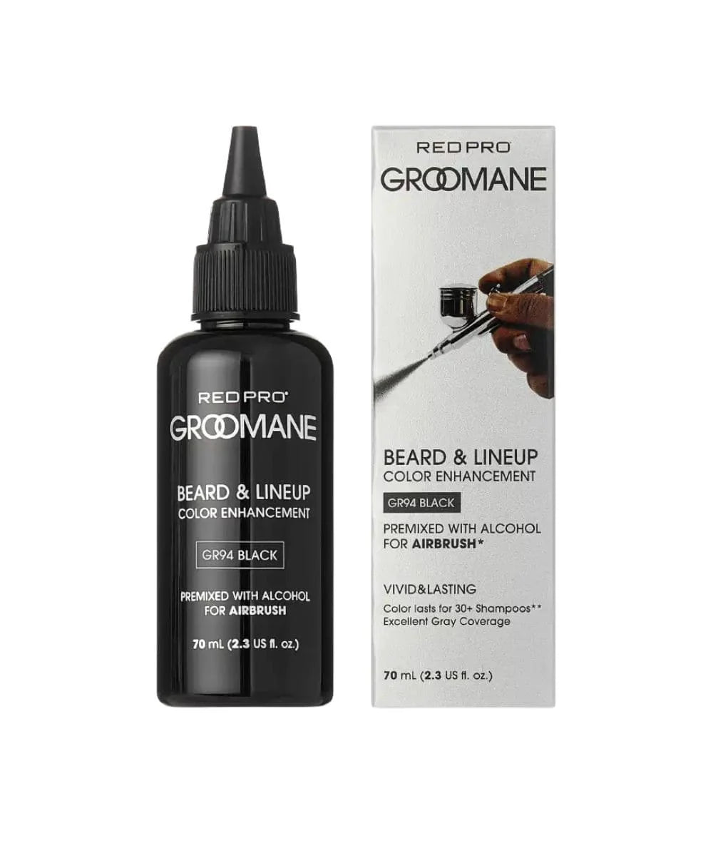 Red Pro Groomane Beard & Lineup Color Enhancement GR94 Black