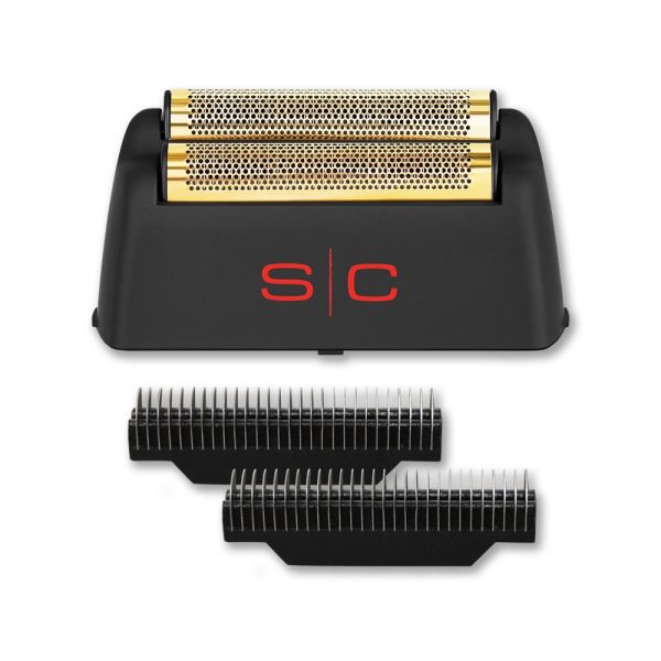 StyleCraft  Replacement Gold Titanium Foil Head and Cutter Set Compatible with Rebel Shaver
