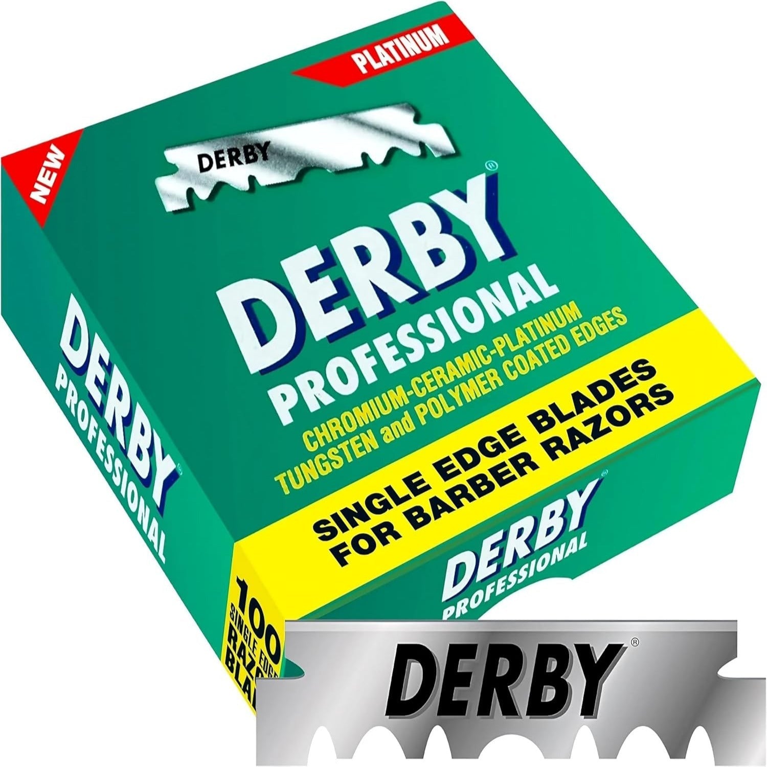 100‑Count Derby Professional Single‑Edge Razor Blades