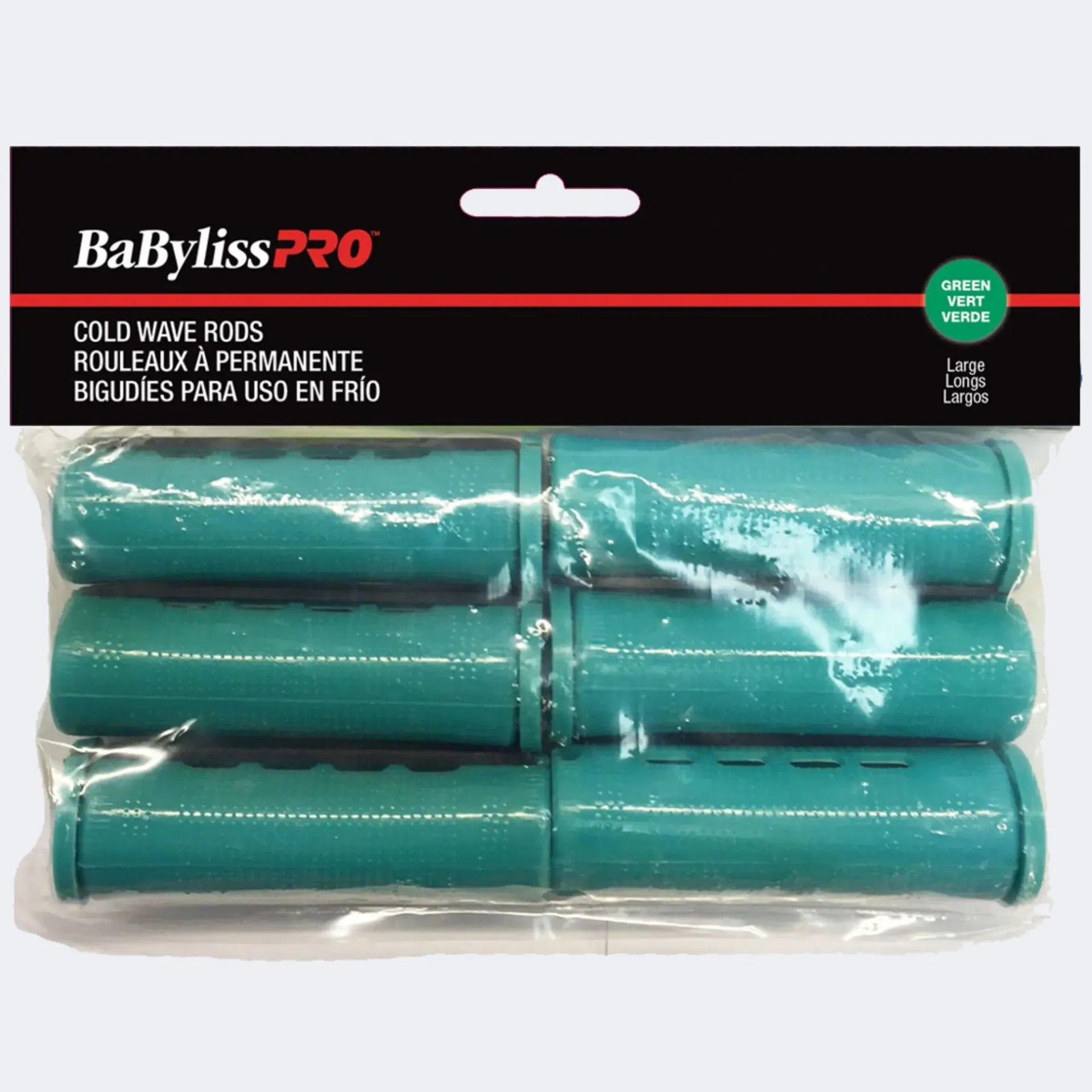 BaBylissPRO® COLD WAVE RODS 12pcs (Maxi, Green)