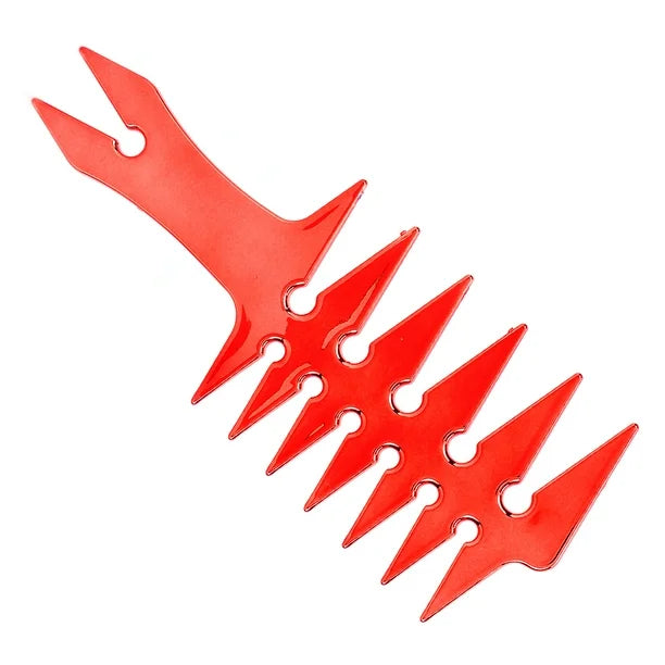 Wide Tooth 3 in 1 Styling Comb - Red