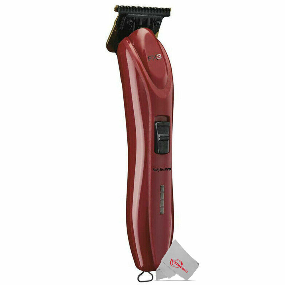 BabylissPro FX3 Professional High-Torque Cordless Trimmer – (Red)