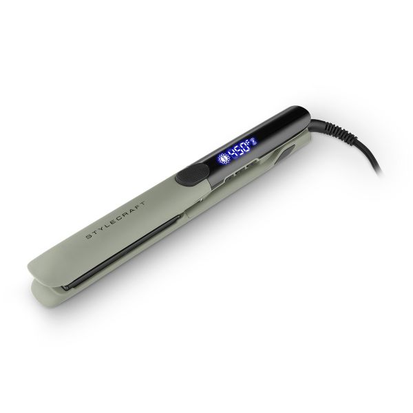 Style craft Sage Flat Iron - Professional Titanium Plates 1" Inch Flat Iron