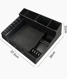 Barber clipper tray organizer holding clippers, trimmers, scissors, brushes, and grooming tools