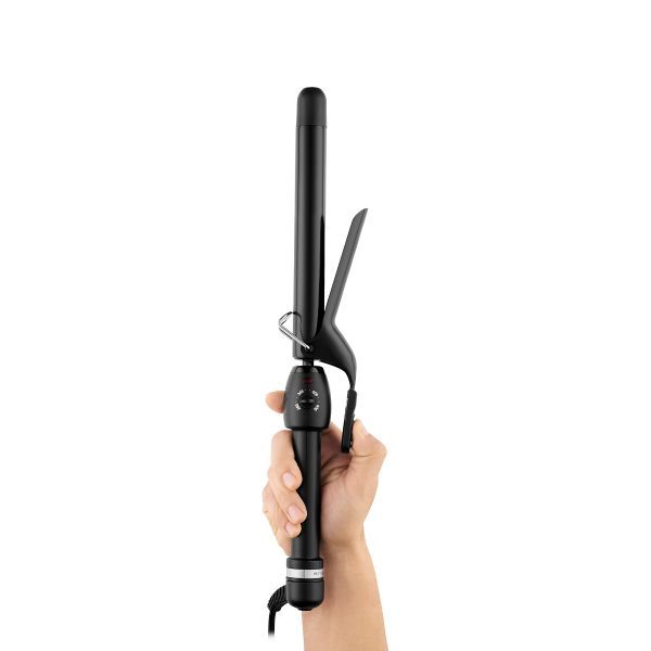 Style craft Stay-Temp Extended Barrel Curling Iron - Professional Ceramic Extended Barrel 1” Inch Hair Curling Iron