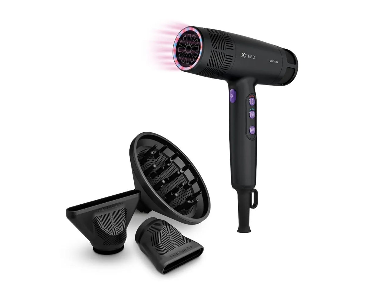 Gamma+ Xceed Professional High-Speed Hair Dryer with Oxyray Trio Light Technology